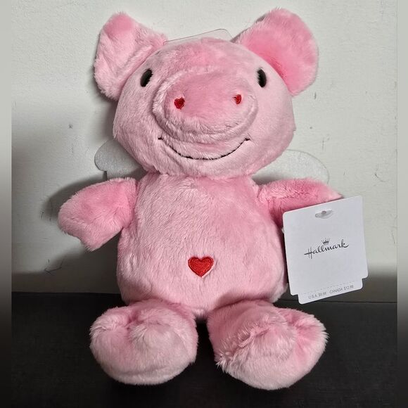 Hallmark Easter Valentine's 8" Plush Flying Pig Stuffed Animal  Exclusive, New - Picture 1 of 5